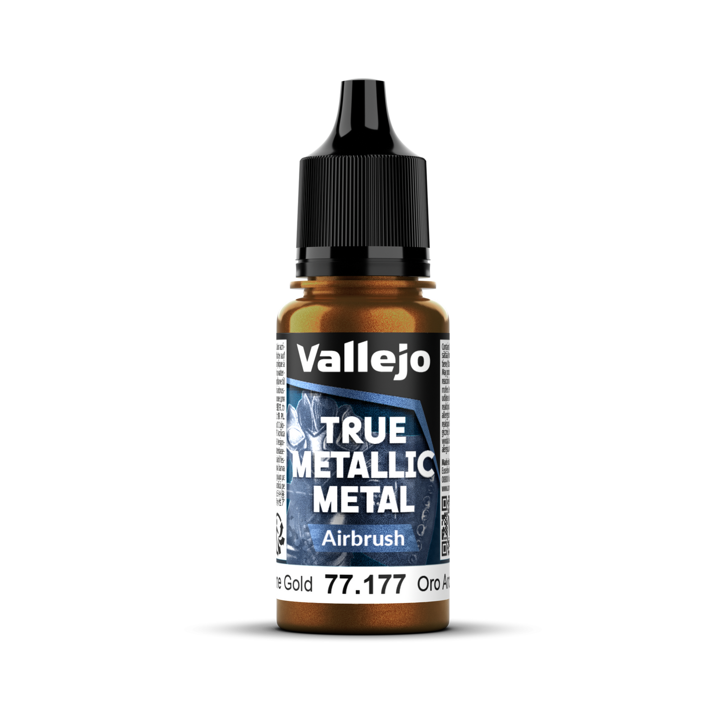 Vallejo True Metallic Metal: Airbrush - Arcane Gold 18 ml