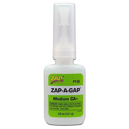 Zap-A-Gap CA+ Medium Cyanoacrylate (Green) 1/2oz/14.1g