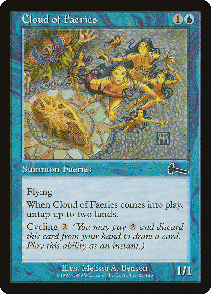 Cloud of Faeries [Urza's Legacy] Foil