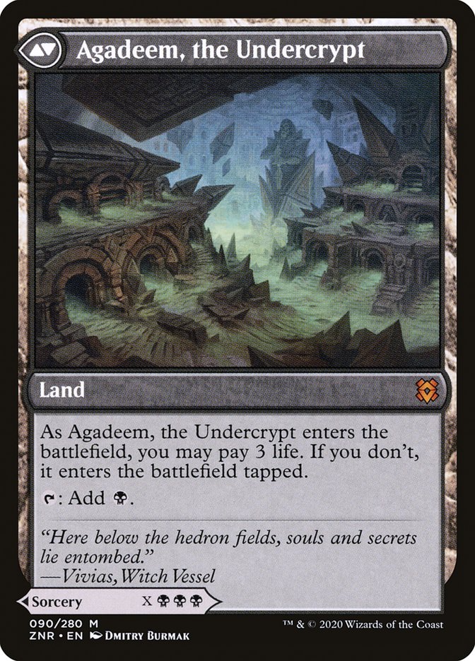 Agadeem's Awakening // Agadeem, the Undercrypt [Zendikar Rising] Foil