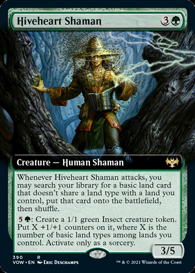 Hiveheart Shaman (Extended Art) [Innistrad: Crimson Vow] Foil