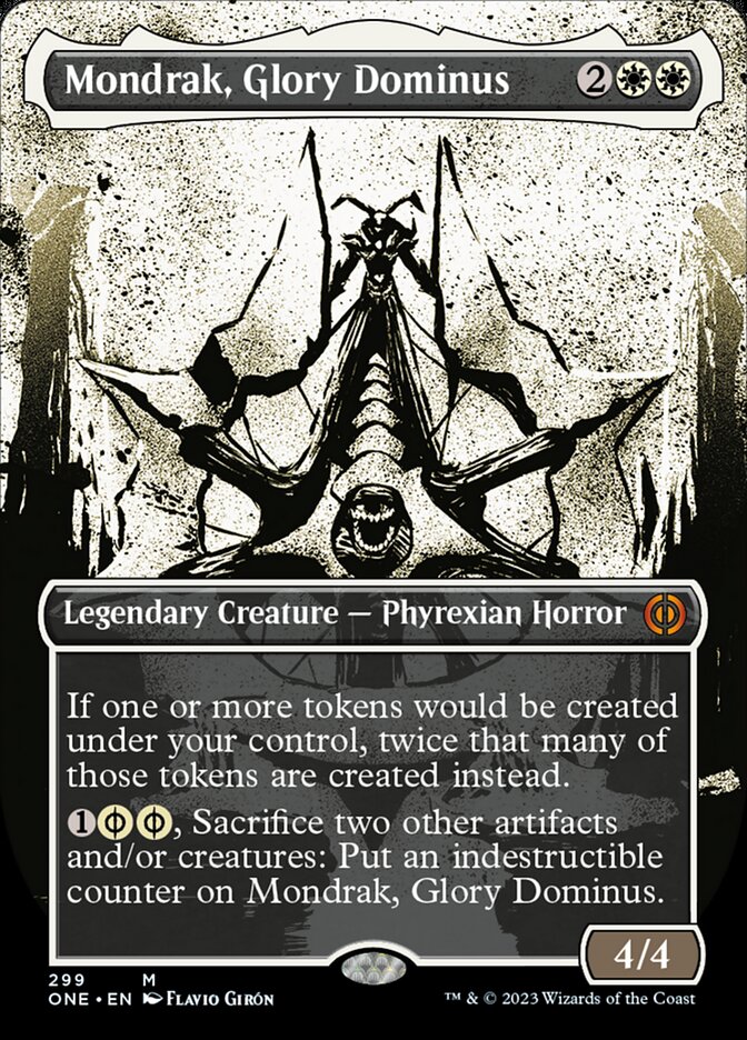 Mondrak, Glory Dominus (Borderless Ichor) [Phyrexia: All Will Be One] Foil