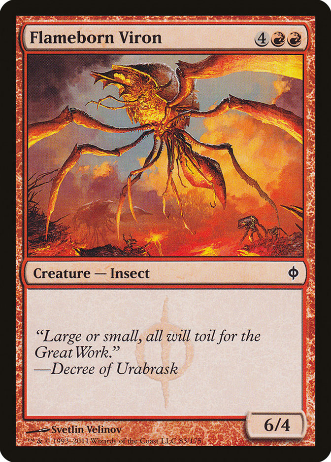 Flameborn Viron [New Phyrexia] Foil