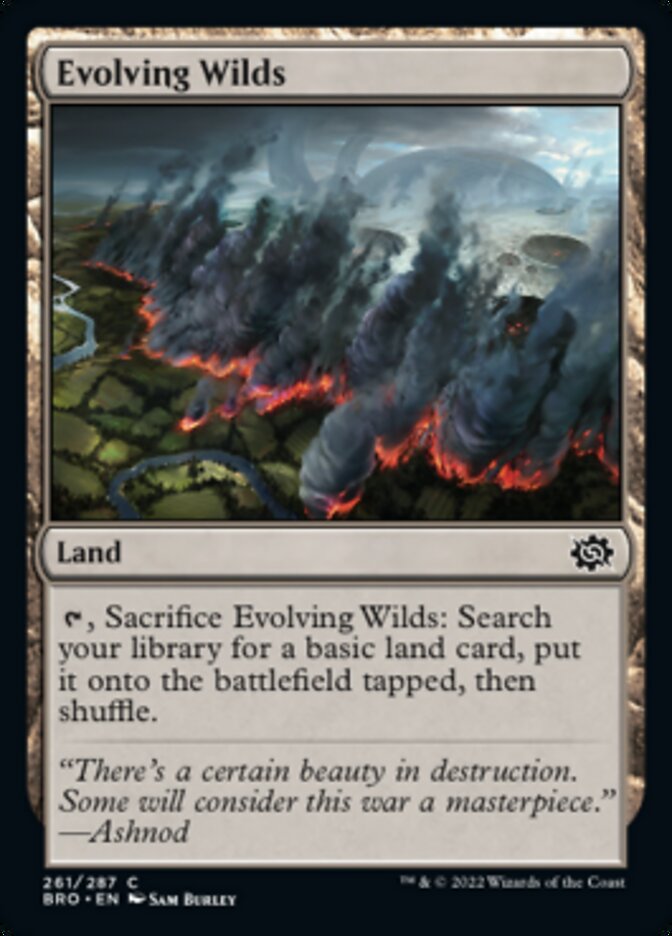 Evolving Wilds [The Brothers' War] Foil