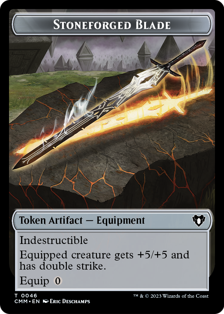 Stoneforged Blade  [Commander Masters Tokens]