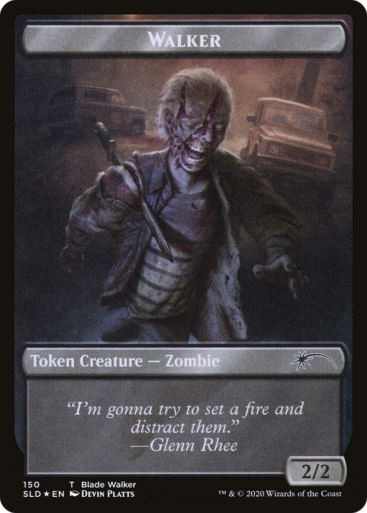 Walker (Blade Walker // Winslow) Double-sided Token  [Secret Lair Drop] Foil