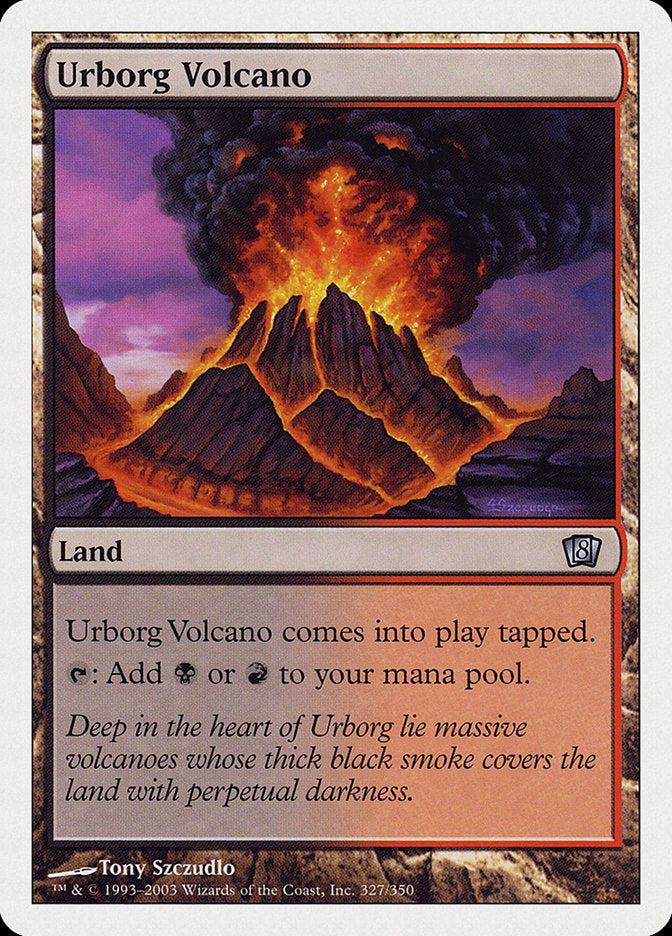 Urborg Volcano [Eighth Edition] Foil