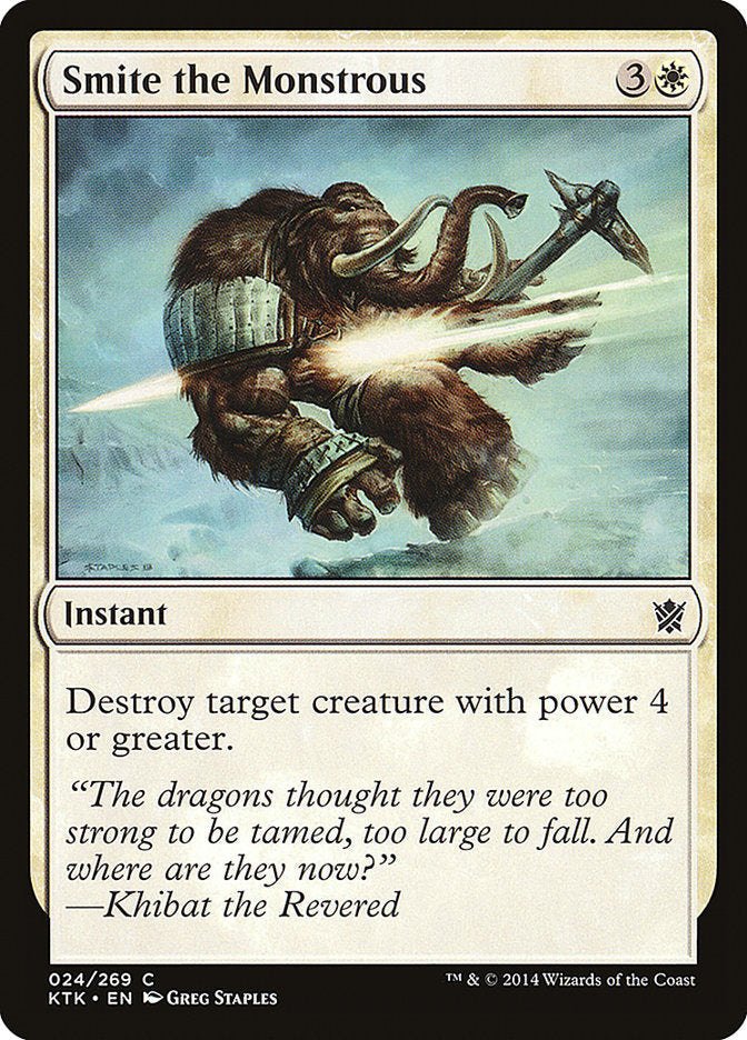Smite the Monstrous [Khans of Tarkir] Foil