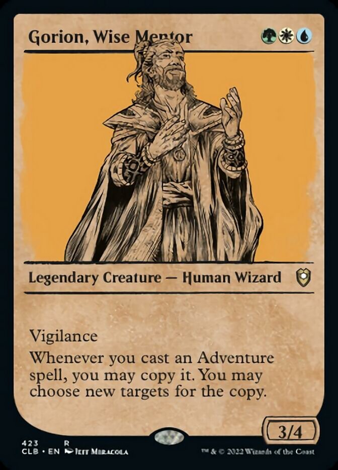 Gorion, Wise Mentor (Showcase) [Commander Legends: Battle for Baldur's Gate] Foil