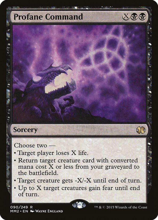 Profane Command [Modern Masters 2015] Foil