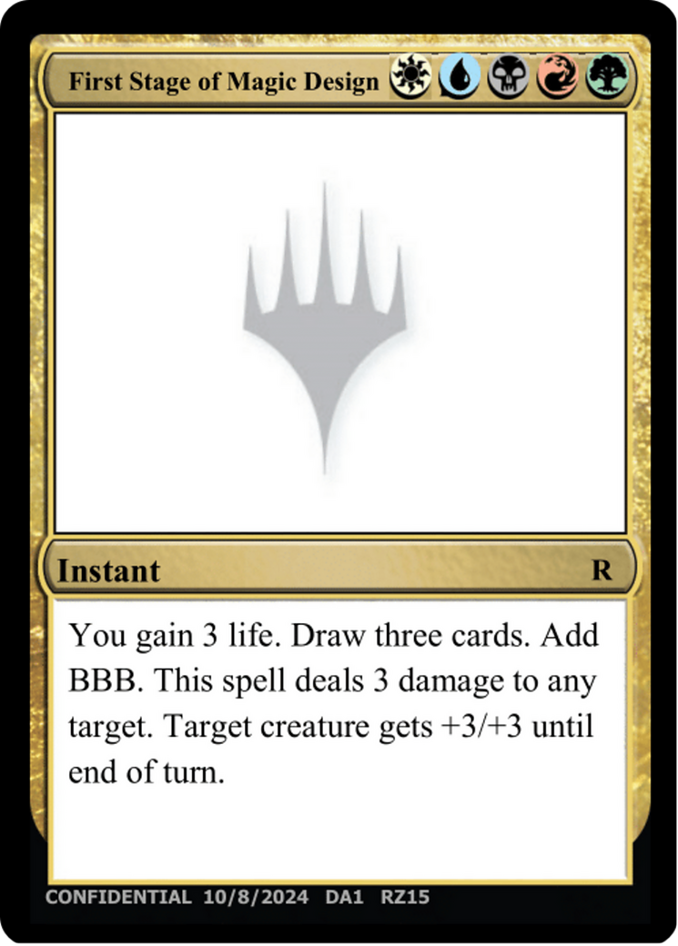 First Stage of Magic Design  [Unknown Event]