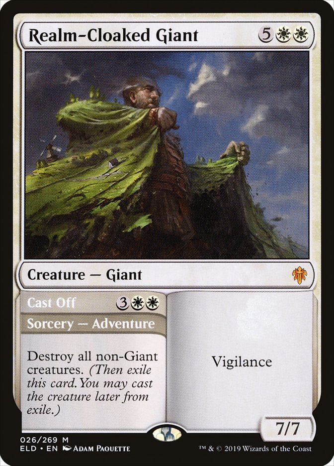 Realm-Cloaked Giant // Cast Off [Throne of Eldraine] Foil