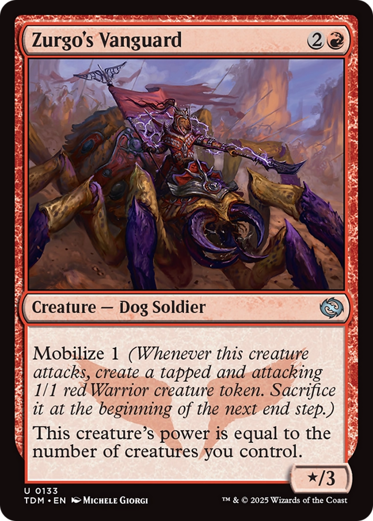 Zurgo's Vanguard [Tarkir: Dragonstorm] Foil