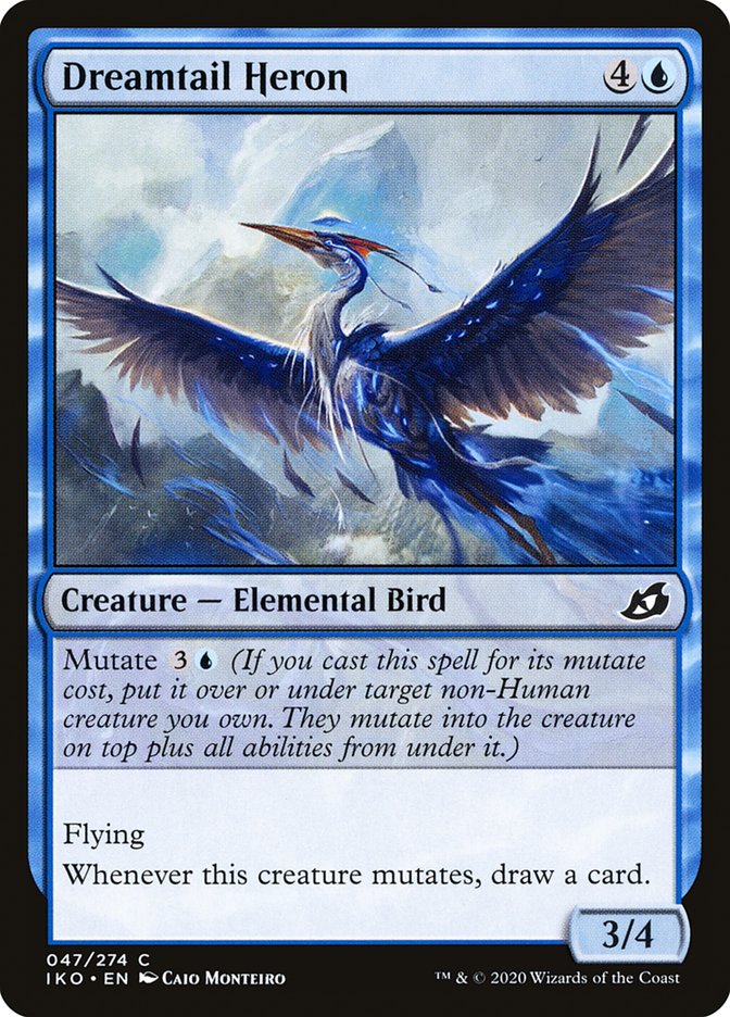 Dreamtail Heron [Ikoria: Lair of Behemoths] Foil