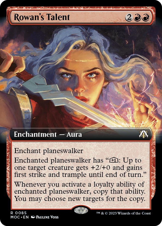 Rowan's Talent (Extended Art) [March of the Machine Commander] Foil