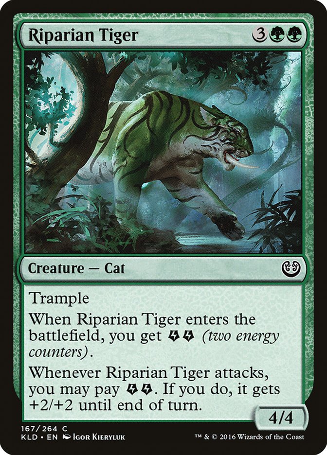 Riparian Tiger [Kaladesh] Foil