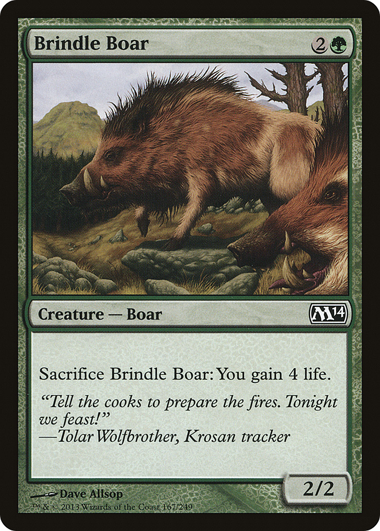 Brindle Boar  [Magic 2014] Foil