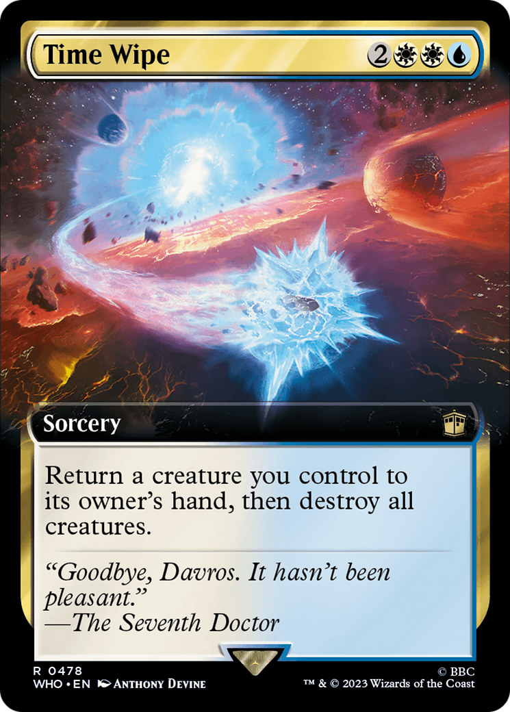 Time Wipe (Extended Art) [Doctor Who] Foil