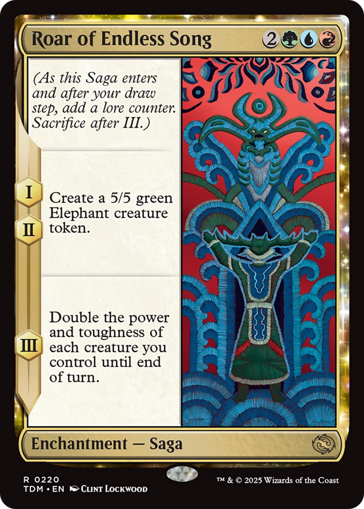 Roar of Endless Song [Tarkir: Dragonstorm] Foil