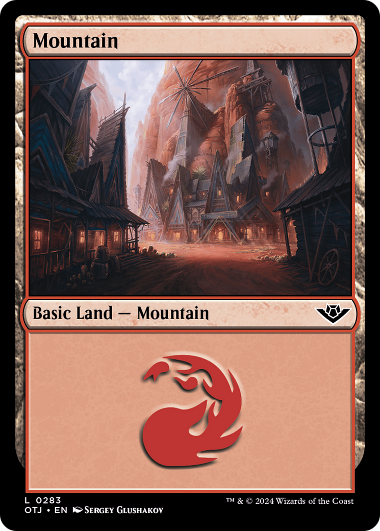Mountain (0283) [Outlaws of Thunder Junction] Foil