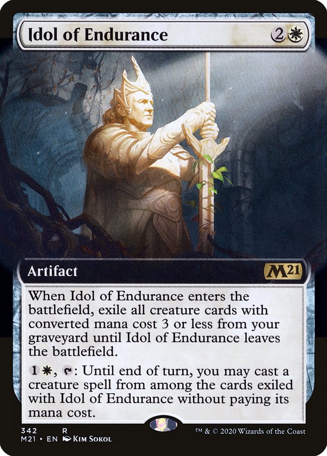 Idol of Endurance (Extended Art) [Core Set 2021] Foil