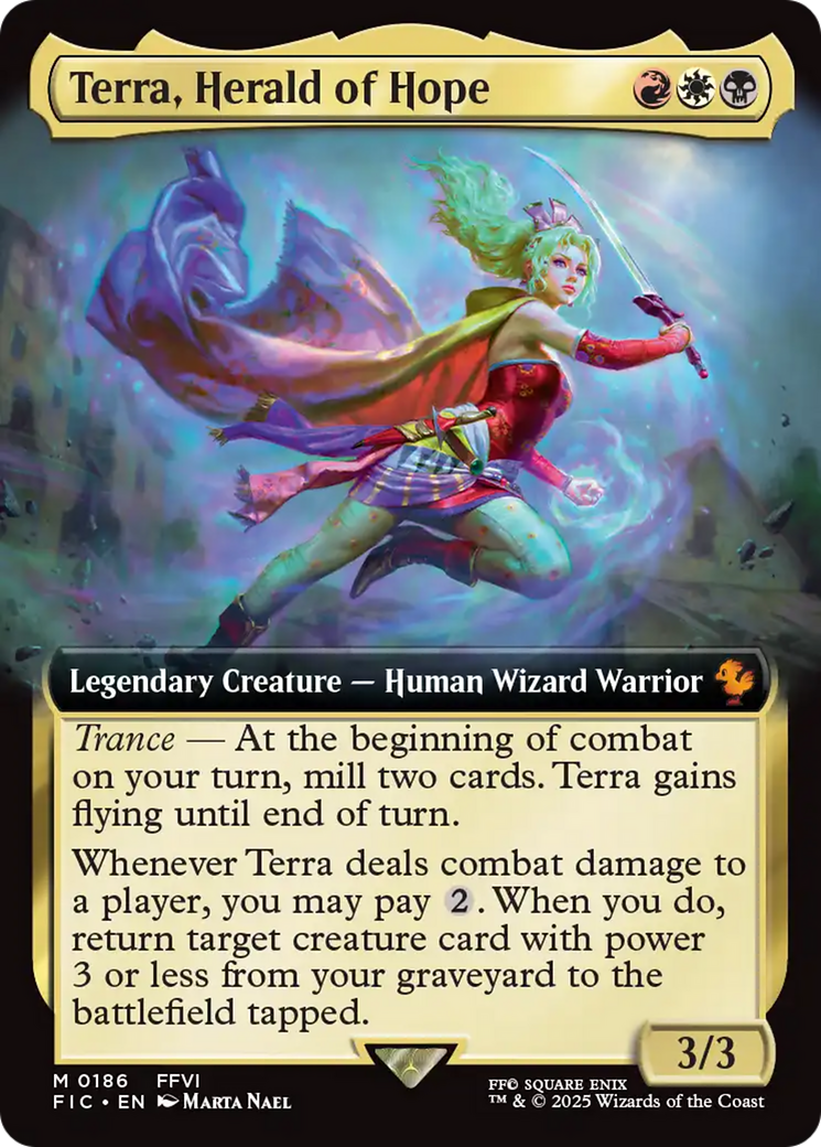 Terra, Herald of Hope (Extended Art) [FINAL FANTASY Commander] Foil