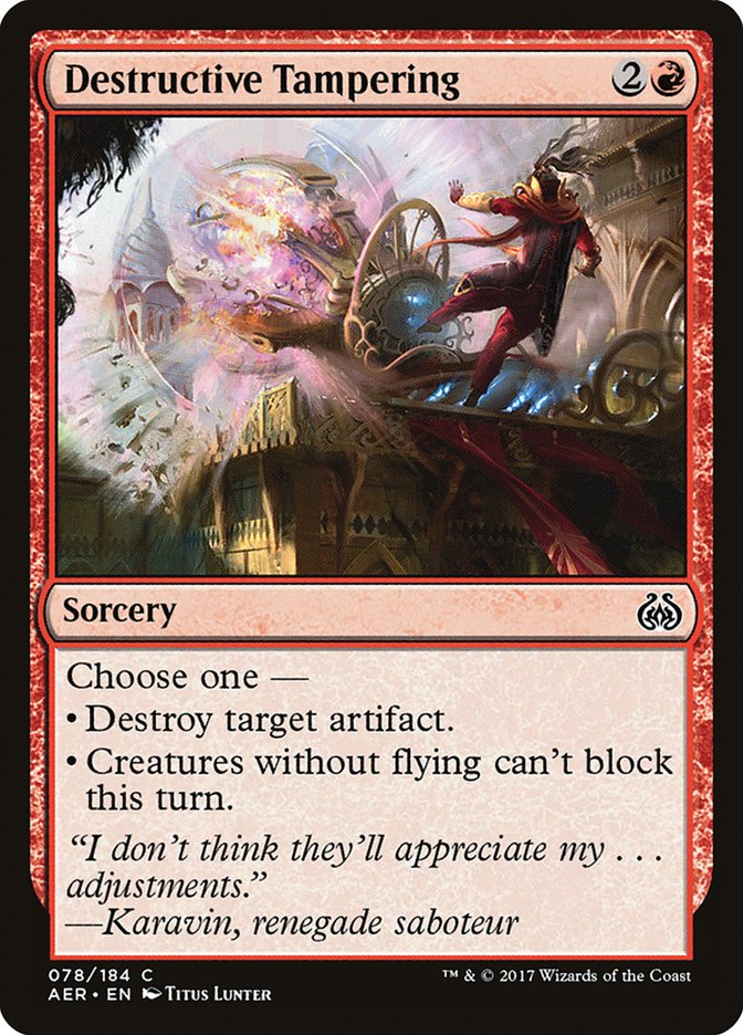 Destructive Tampering [Aether Revolt] Foil