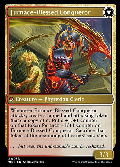 Sun-Blessed Guardian // Furnace-Blessed Conqueror [March of the Machine] Foil