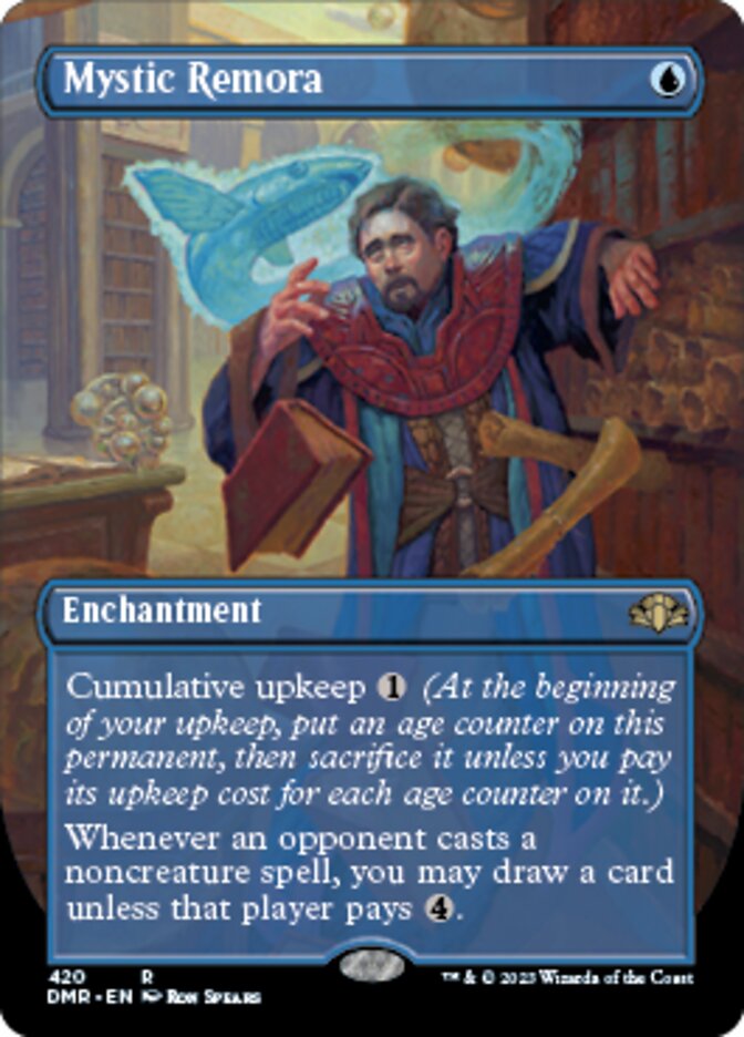 Mystic Remora (Borderless Alternate Art) [Dominaria Remastered] Foil