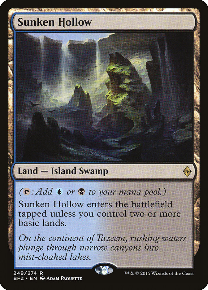 Sunken Hollow [Battle for Zendikar] Foil