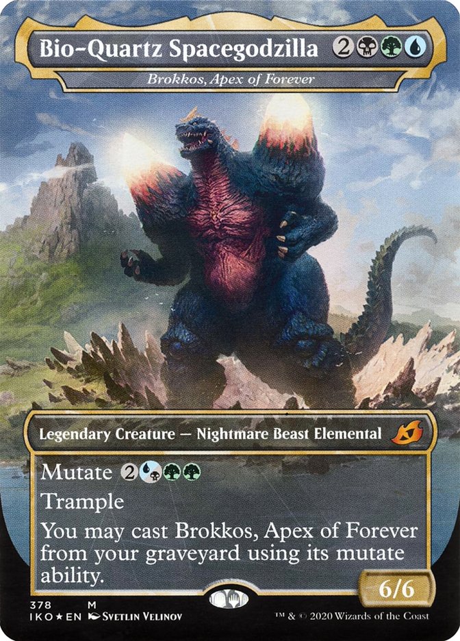 Brokkos, Apex of Forever - Bio-Quartz Spacegodzilla (Godzilla Series) [Ikoria: Lair of Behemoths] Foil