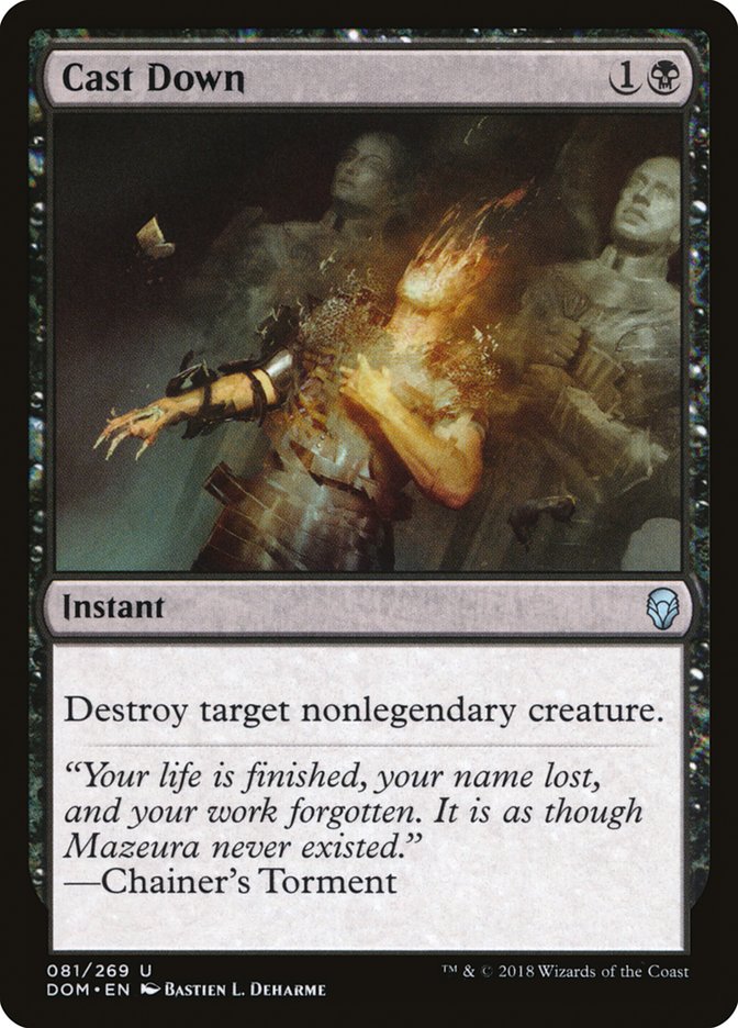 Cast Down [Dominaria] Foil