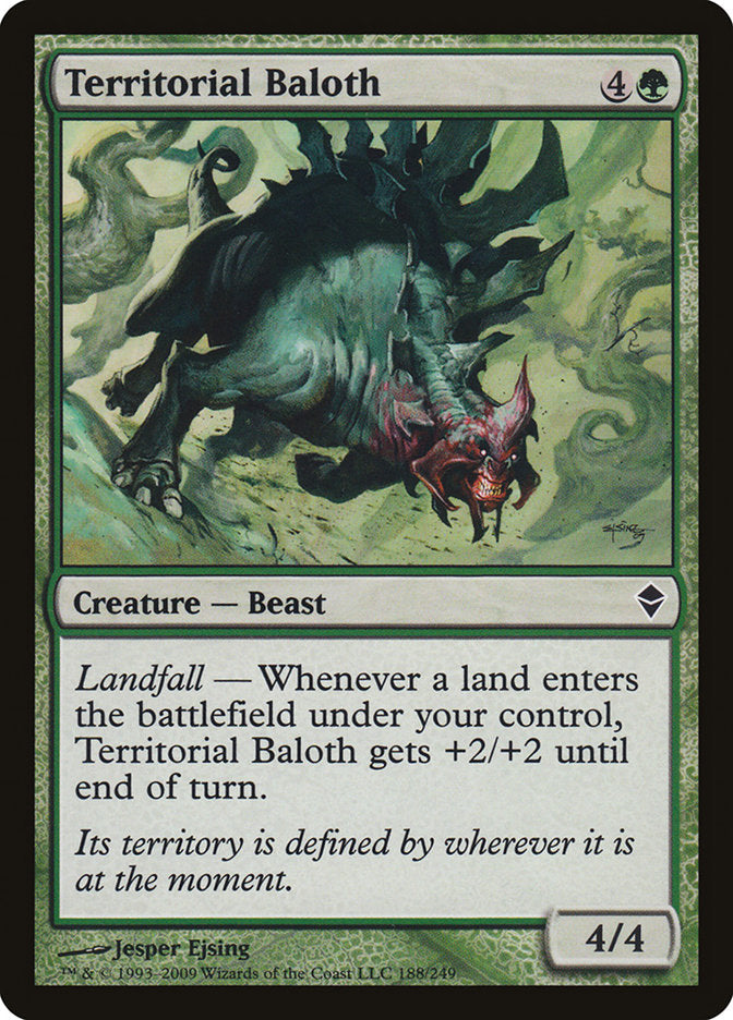 Territorial Baloth [Zendikar] Foil