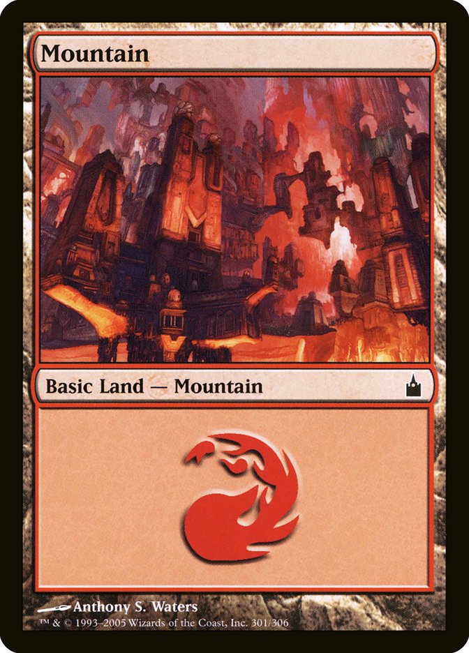 Mountain (301) [Ravnica: City of Guilds] Foil