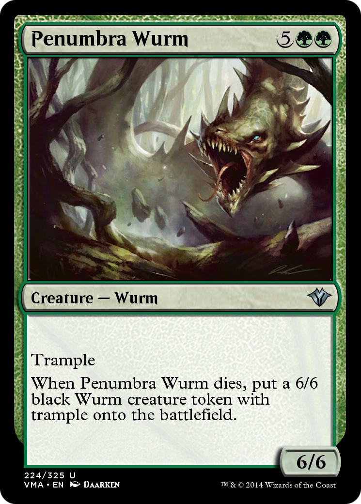Penumbra Wurm  [Vintage Masters] Foil