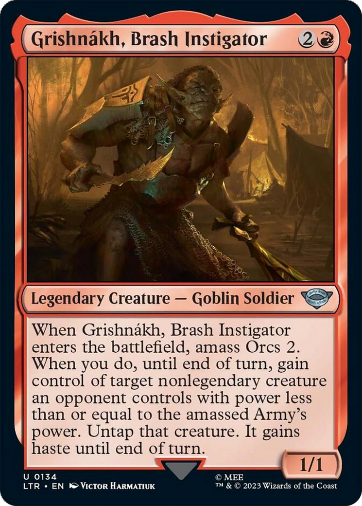 Grishnakh, Brash Instigator [The Lord of the Rings: Tales of Middle-Earth] Foil