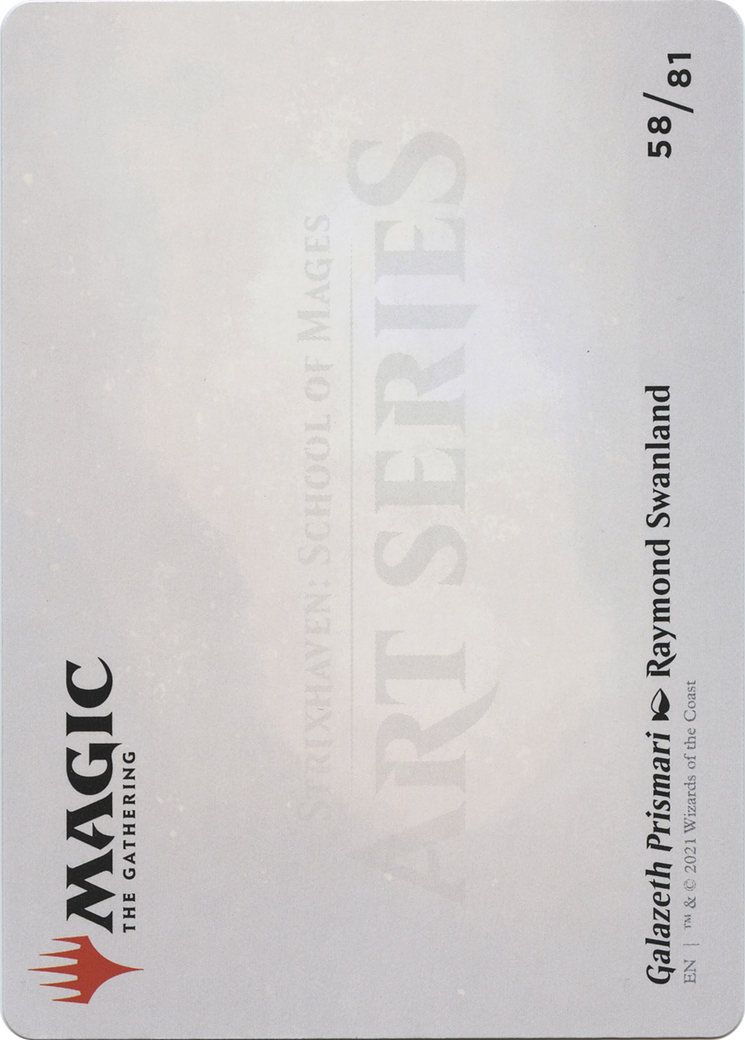 Galazeth Prismari // Galazeth Prismari  [Strixhaven Art Series] (Borderless) Foil