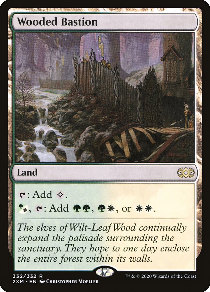 Wooded Bastion [Double Masters] Foil