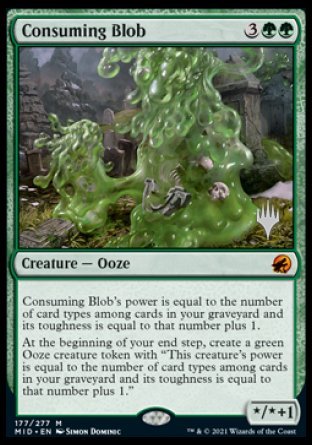 Consuming Blob (Promo Pack) [Innistrad: Midnight Hunt Promos] Foil
