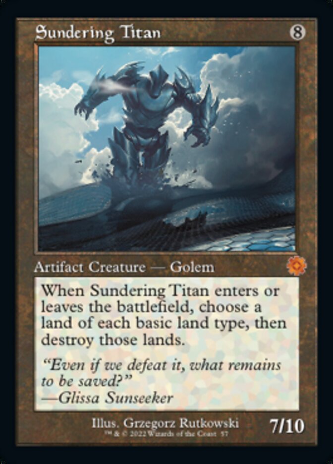 Sundering Titan (Retro) [The Brothers' War Retro Artifacts] Foil