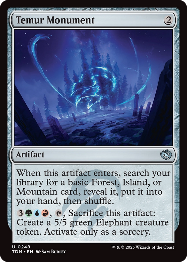 Temur Monument [Tarkir: Dragonstorm] Foil