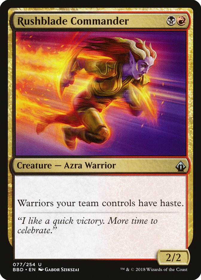 Rushblade Commander [Battlebond] Foil