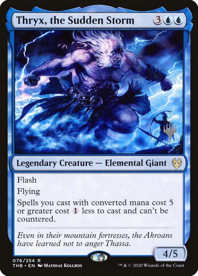 Thryx, the Sudden Storm (Promo Pack) [Theros Beyond Death Promos] Foil