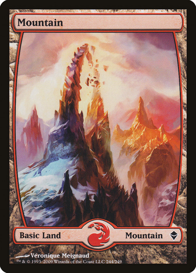 Mountain (244) [Zendikar] Foil