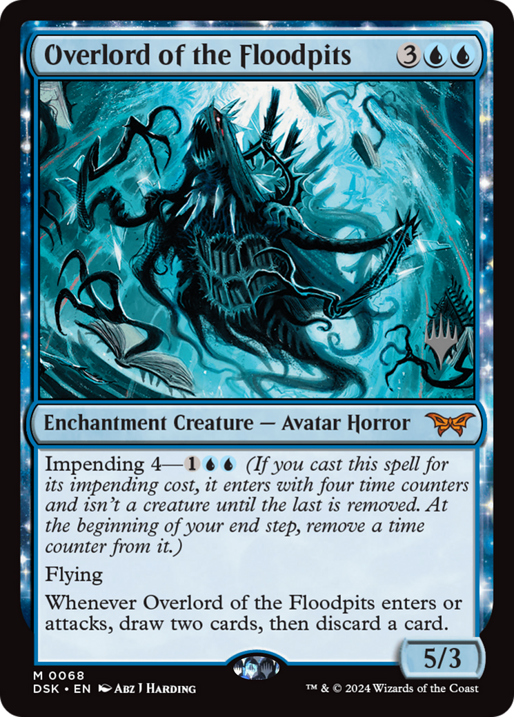 Overlord of the Floodpits (Promo Pack) [Duskmourn: House of Horror Promos] Foil