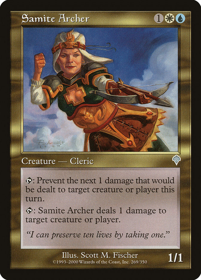 Samite Archer [Invasion] Foil