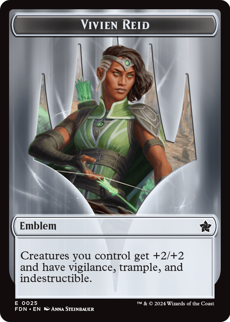 Vivien Reid Emblem  [Foundations Tokens] Foil