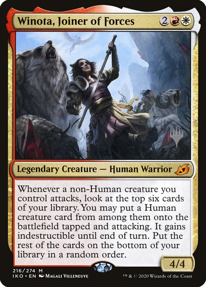 Winota, Joiner of Forces (Promo Pack) [Ikoria: Lair of Behemoths Promos] Foil