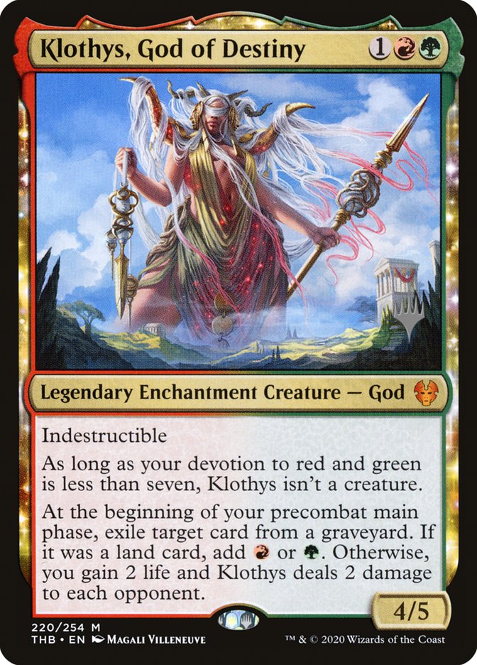 Klothys, God of Destiny (Promo Pack) [Theros Beyond Death Promos] Foil