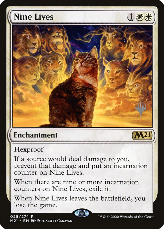 Nine Lives (Promo Pack) [Core Set 2021 Promos] Foil